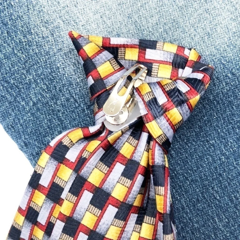 Little boy printed clip on tie